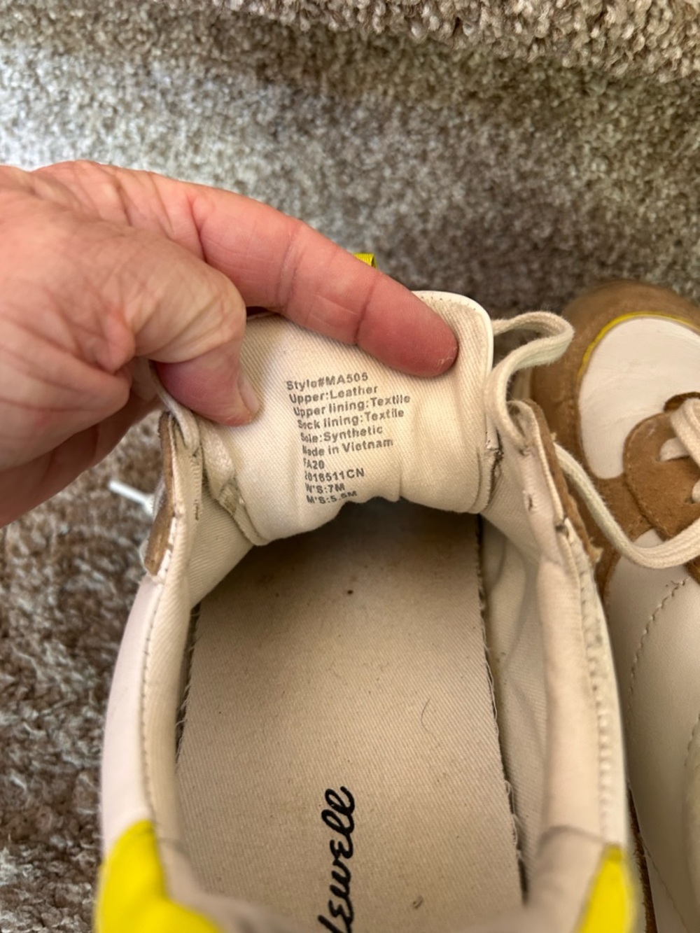Madewell KickOff Trainer Sneaker. Suede leather and neon. Comfort. Classic. Prep - Picture 9 of 13